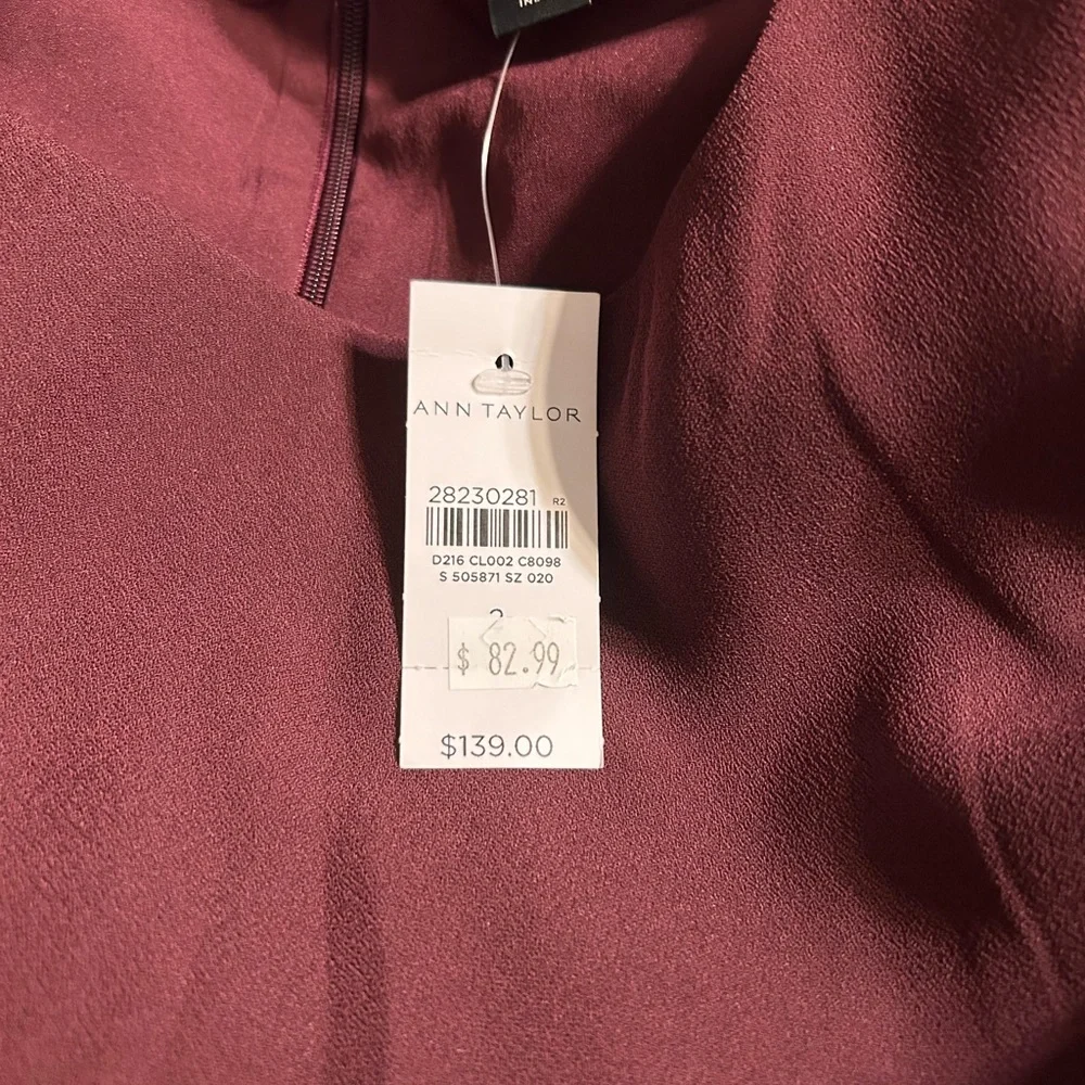 Ann Taylor elegant burgundy